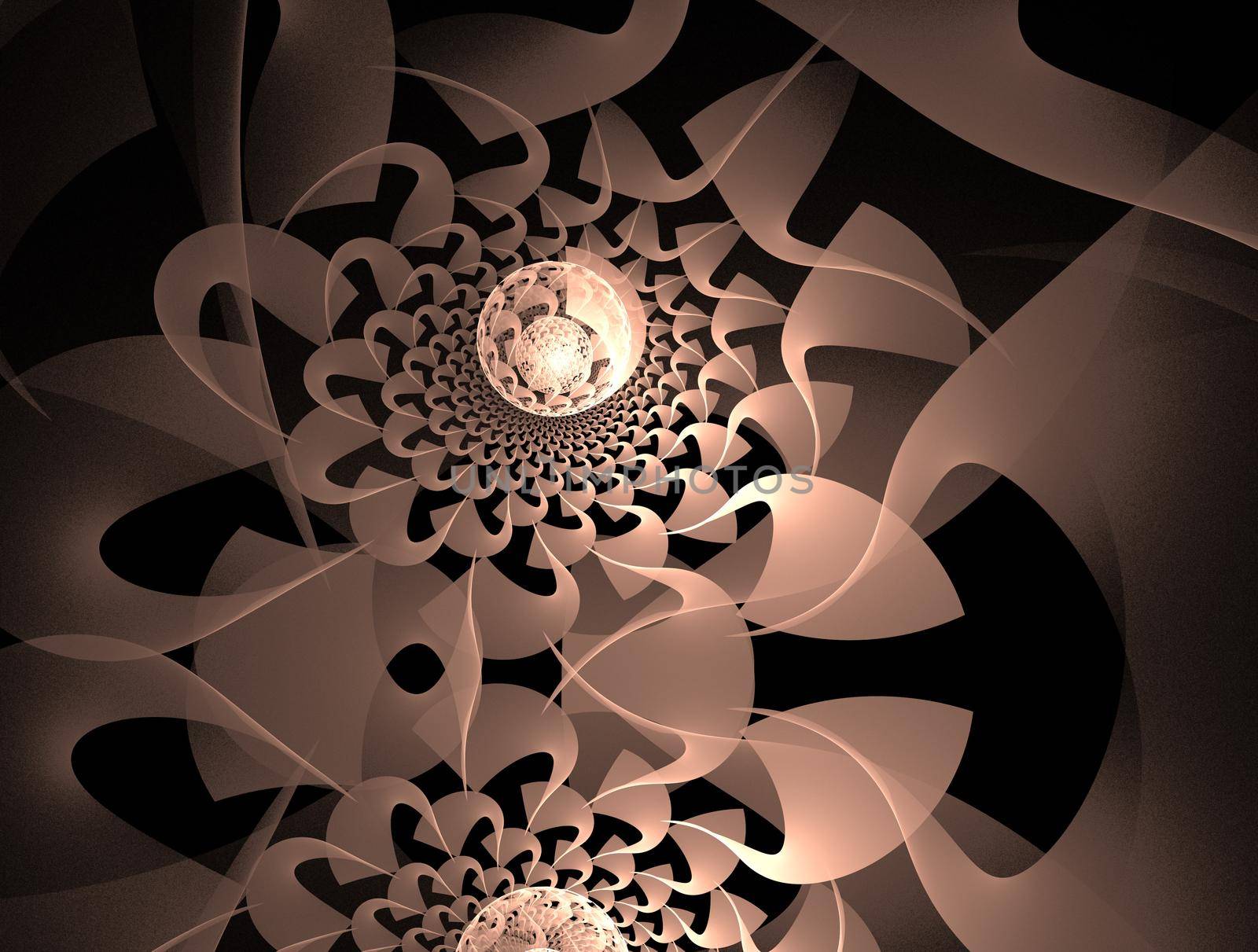 Imaginatory lush fractal texture image abstract background