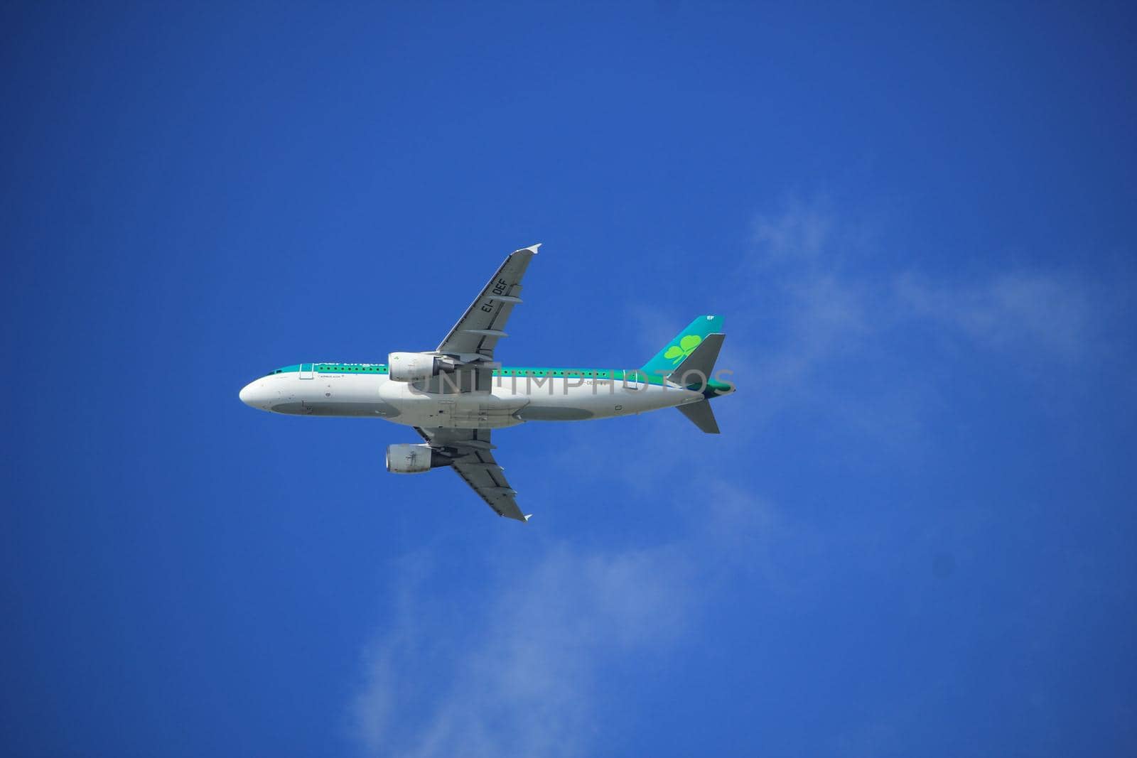 Amsterdam the Netherlands - September 23rd 2017: EI-DEF Aer Lingus Airbus A320-214 takeoff from Kaagbaan runway, Amsterdam Airport Schiphol