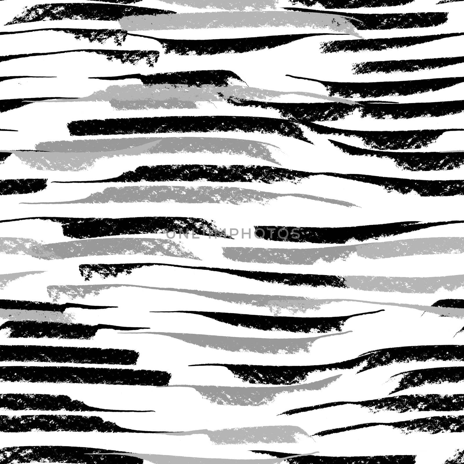 Grunge strips seamless pattern. Abstract texture hand drawn with a ink brush strokes. Monochrome background in a simple style for print on textiles, paper, Wallpaper, t-shirts