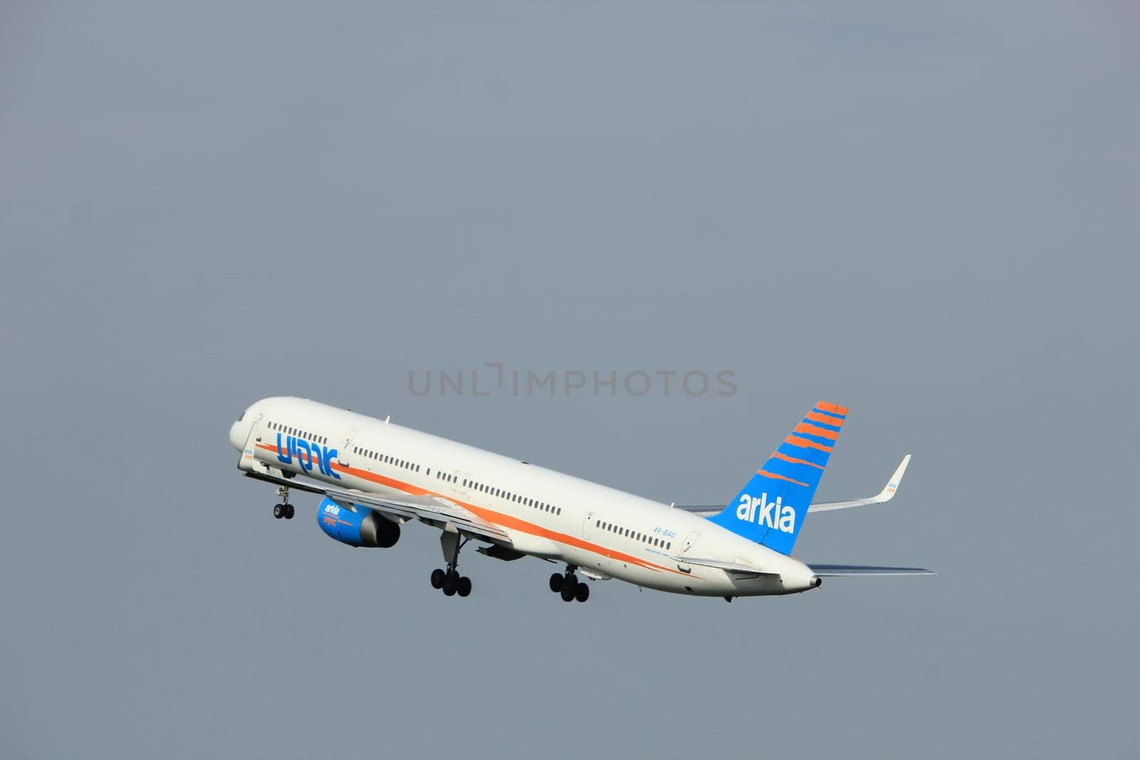 Amsterdam, the Netherlands  -  June 2nd, 2017: 4X-BAU Arkia - Israeli Airlines by studioportosabbia