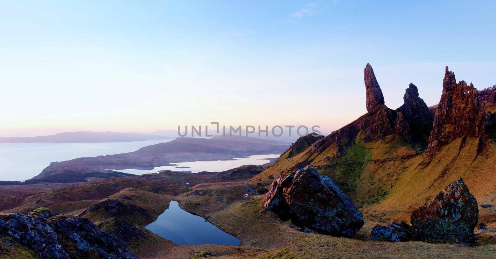 The Old Man of Storr is one of the most photographed wonders in the world. The Isle of Skye, Highlands in Scotland, United Kingdom. 