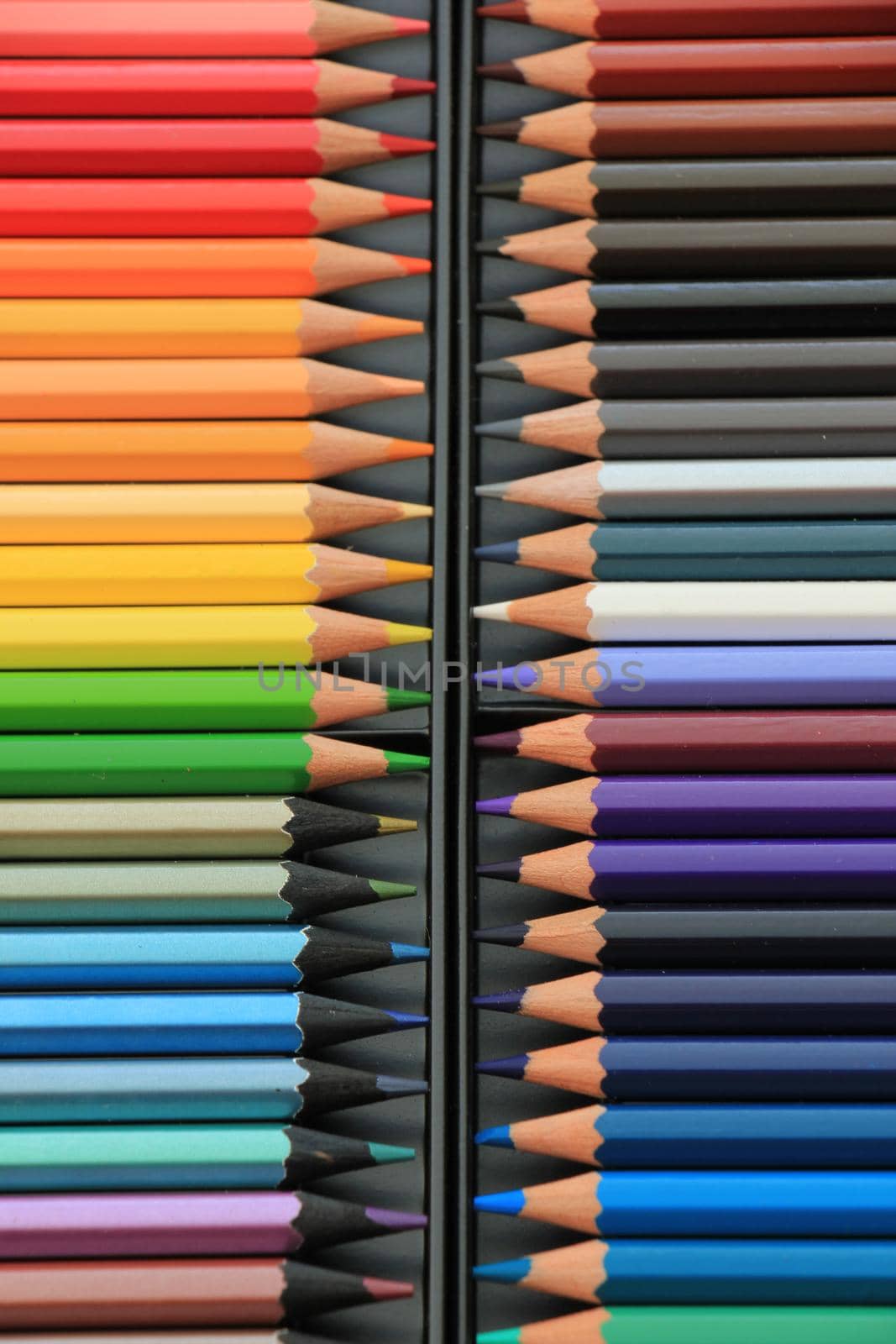 Brand new unused color pencils in box by studioportosabbia