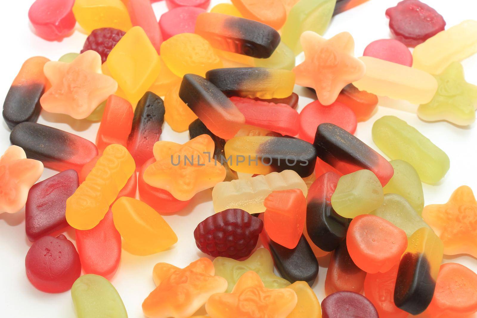 Candy in different shapes, colors and sizes by studioportosabbia