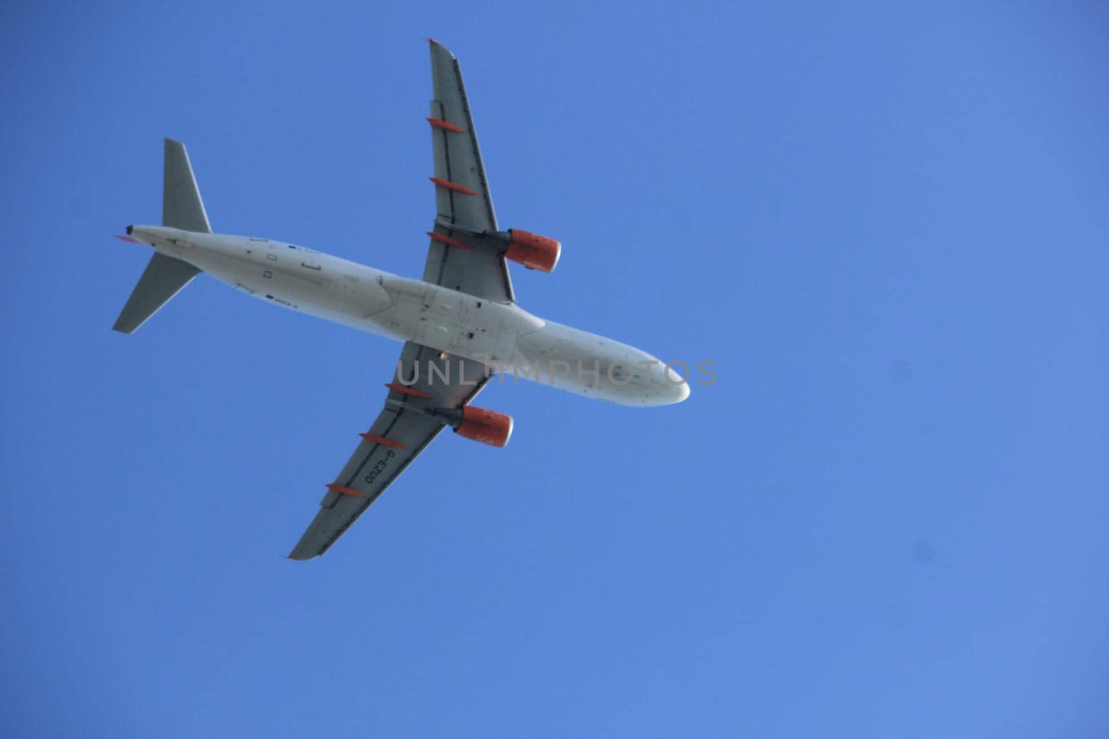 Amsterdam the Netherlands - October 15th, 2017: G-EZUO easyJet Airbus A320-200 takeoff from Aalsmeerbaan runway, Amsterdam Airport Schiphol