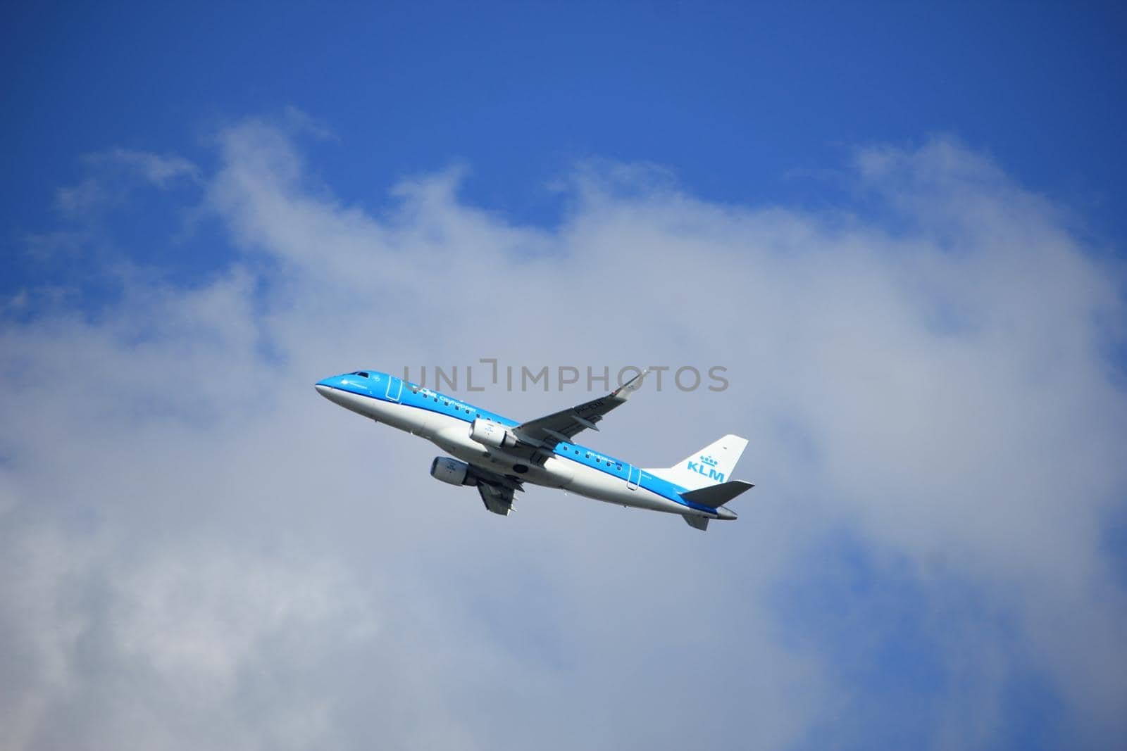 Amsterdam the Netherlands - September 23rd 2017: PH-EXN KLM Cityhopper Embraer ERJ-175STD takeoff from Kaagbaan runway, Amsterdam Airport Schiphol