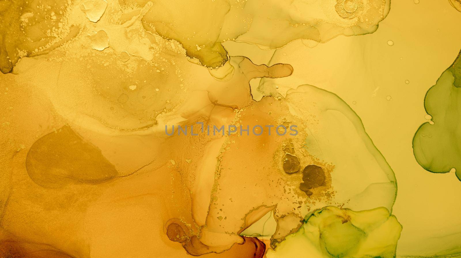 Gold Fluid Art. Abstract Marble Wallpaper. by YASNARADA