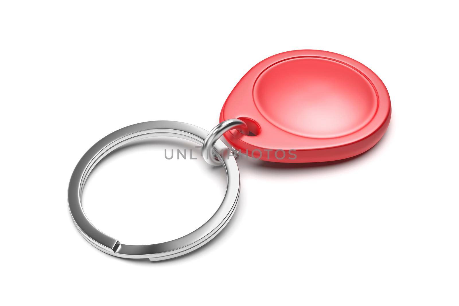 Red RFID keychain tag by magraphics