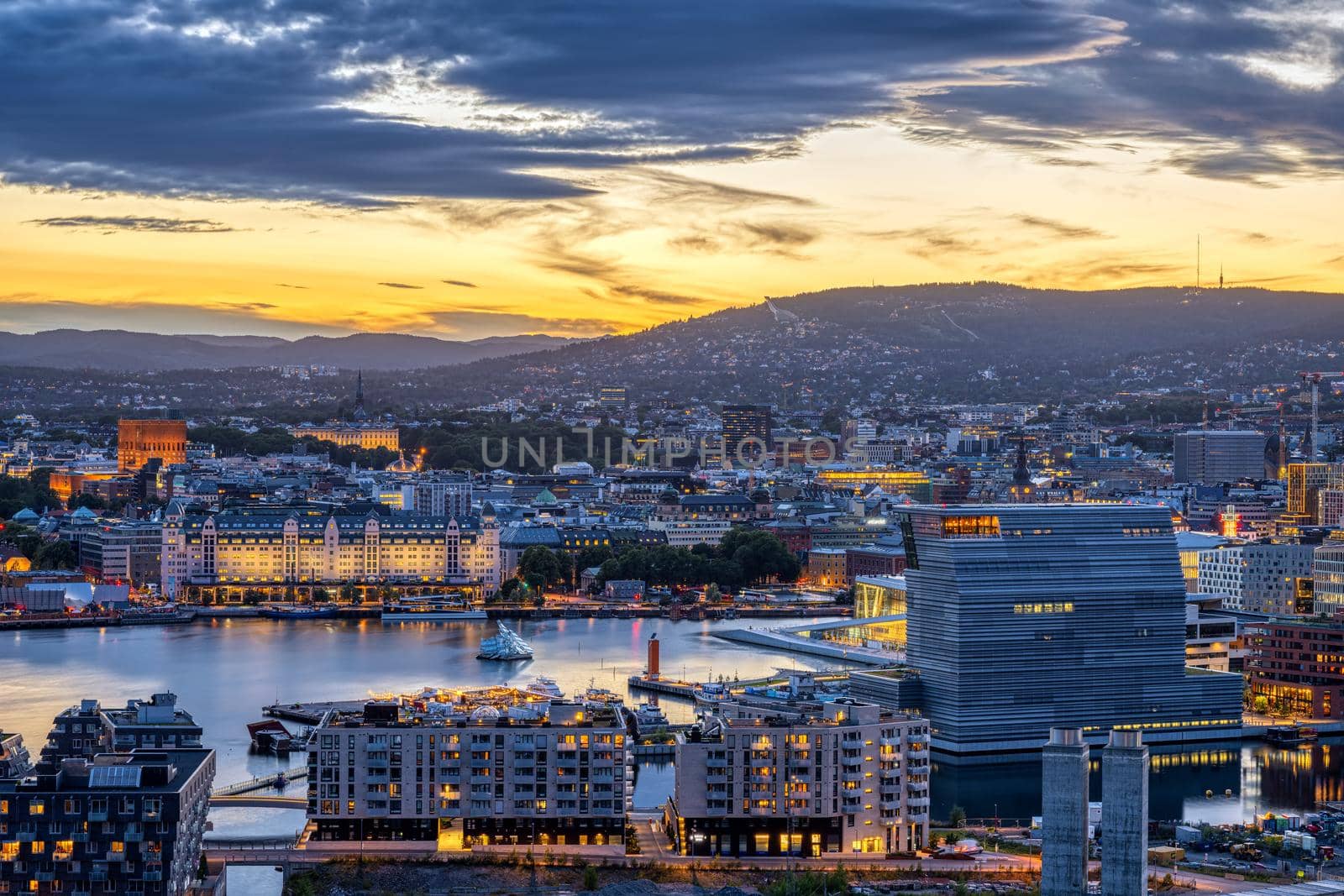 View over Oslo in Norway by elxeneize