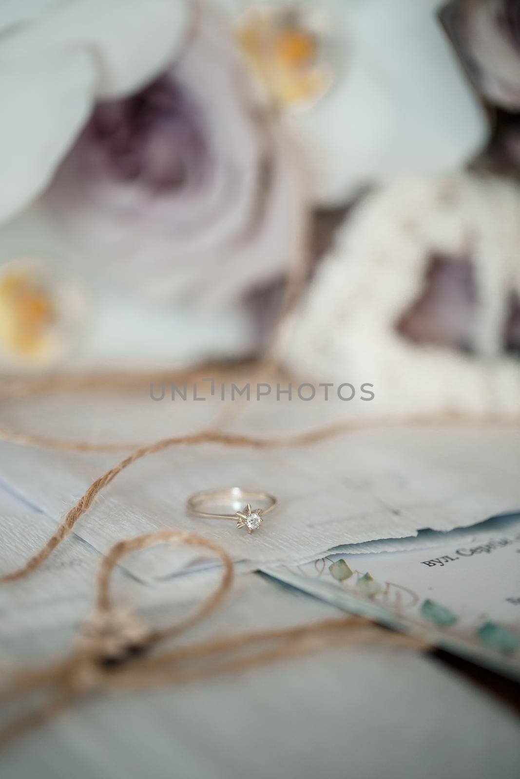 Wedding morning. Composition of the bride's accessories. View from above. Morning of the bride by Dmitrytph