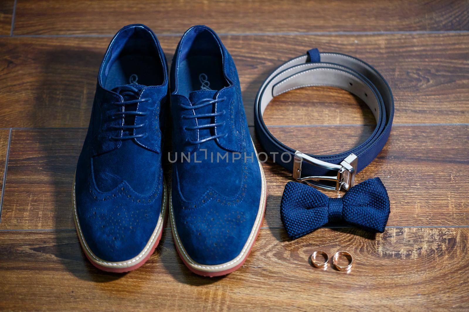 men's accessories on a wedding day