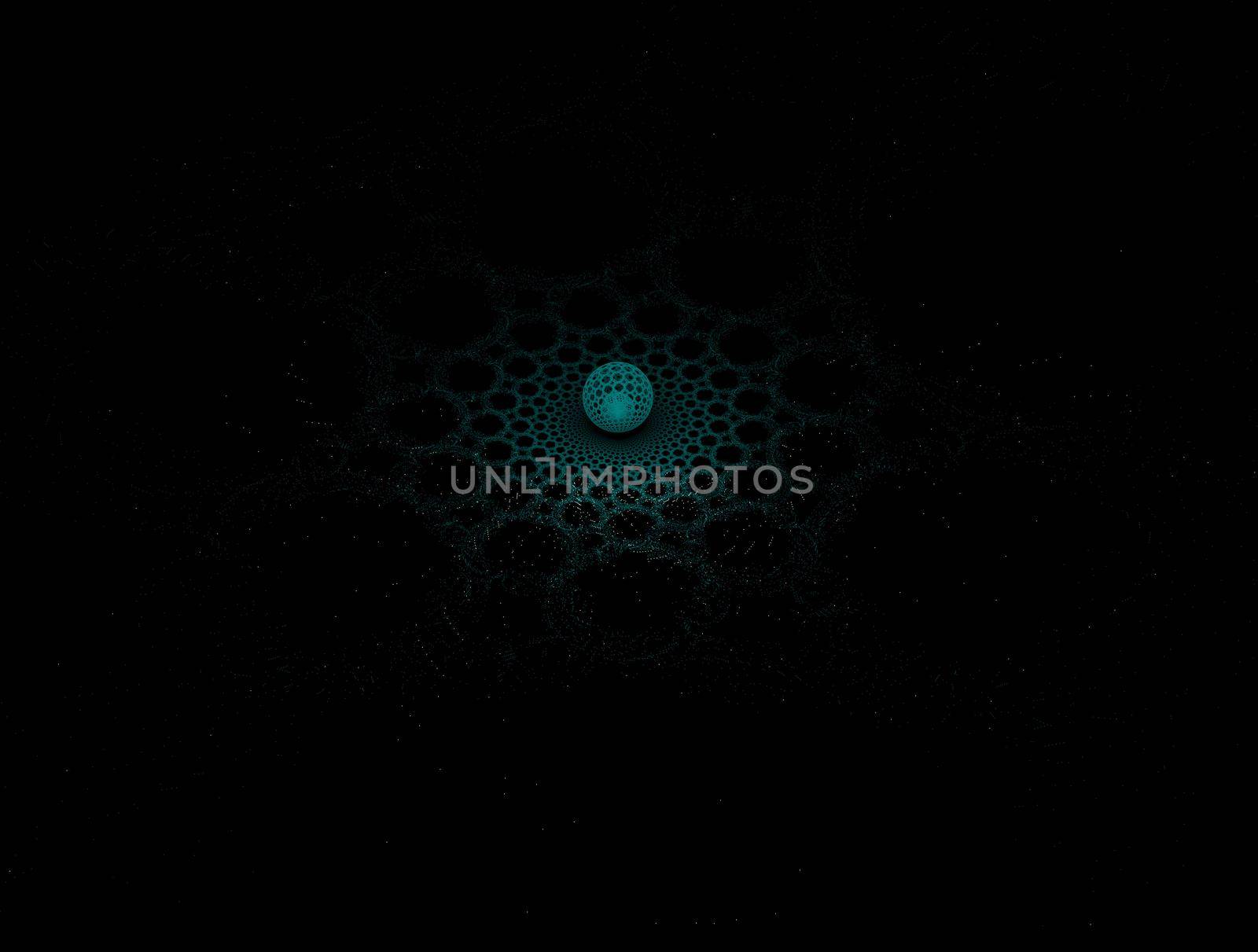 Imaginatory lush fractal texture image abstract background
