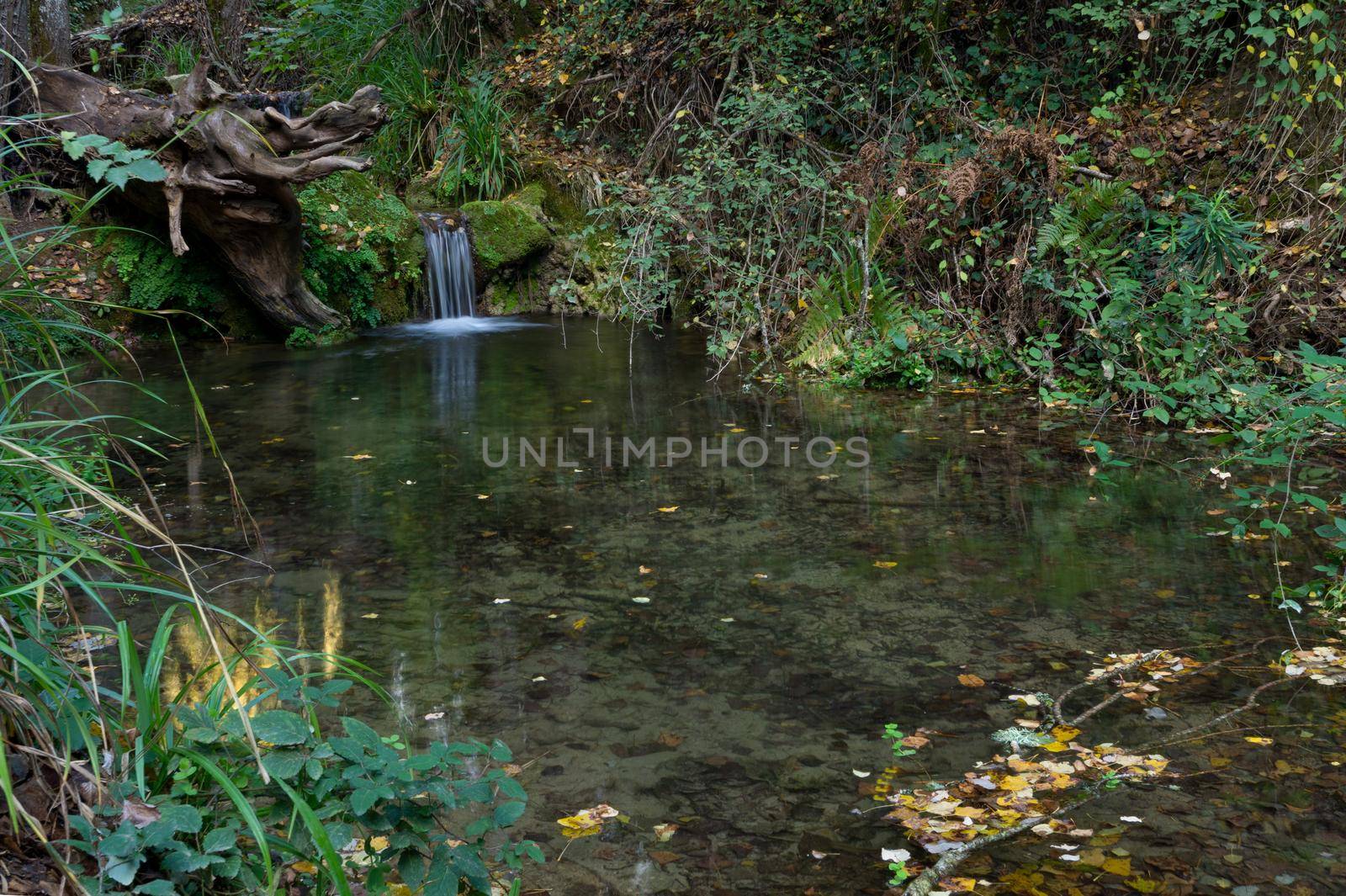 waterfall in a high mountain stream by joseantona