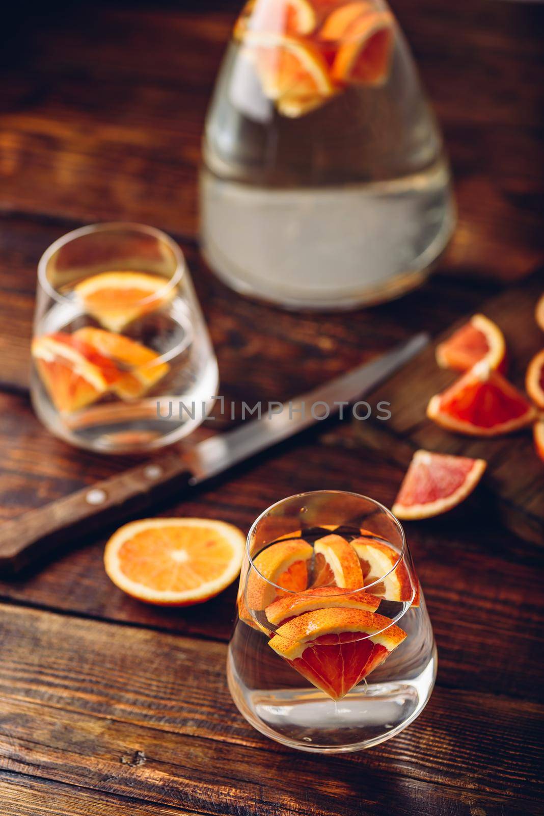 Detox water with blood oranges by Seva_blsv