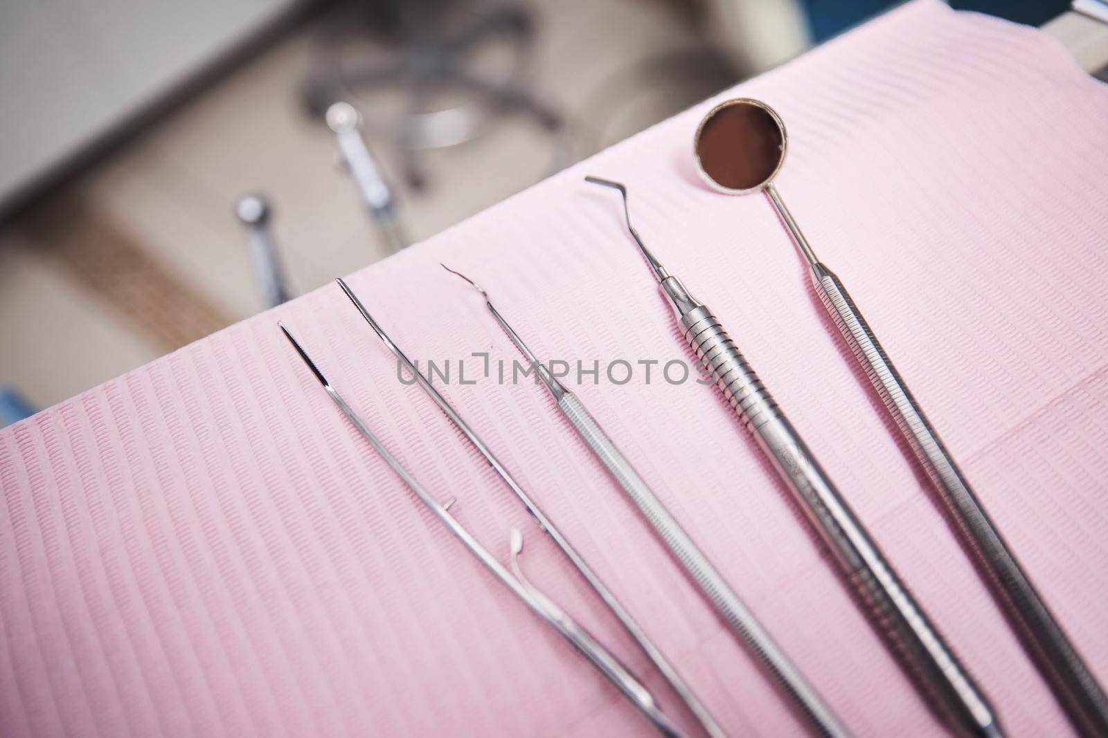 All set to restore your smile. various dental tools on a table. by YuriArcurs