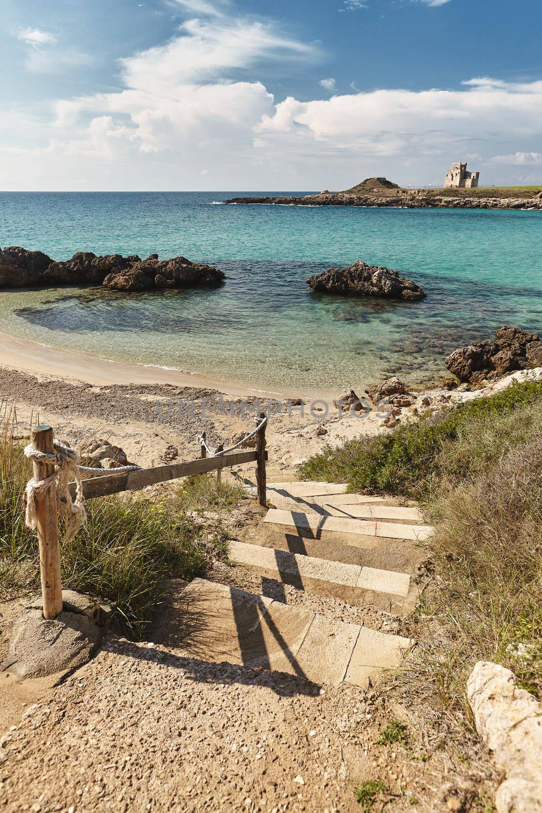 Breathtaking natural landscapes and seaside of Puglia, Italy. by nazarovsergey