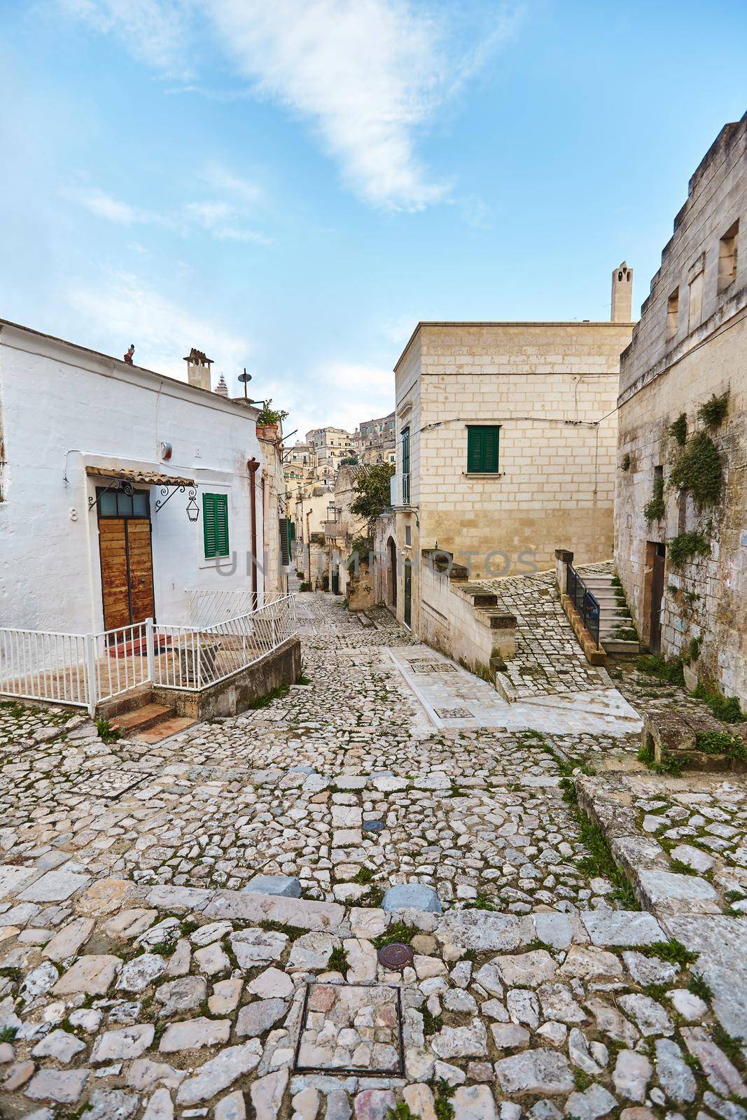 Breathtaking view of the ancient town of Matera, southern Italy. by nazarovsergey