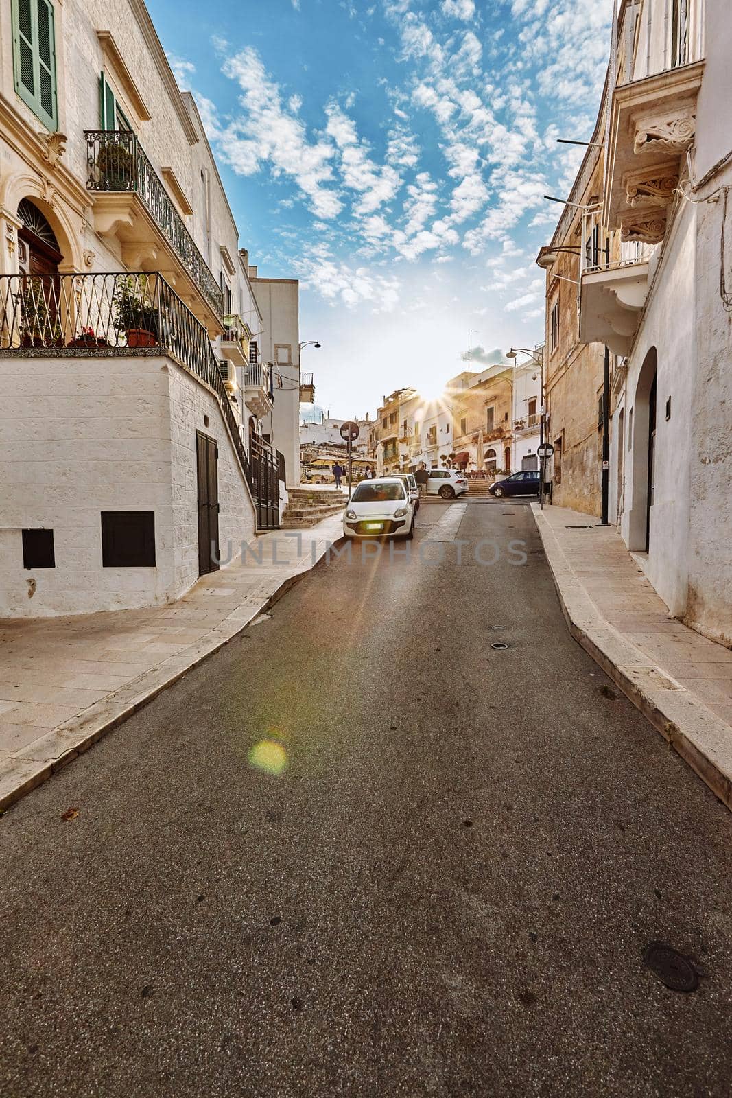 Wonderful architecture of the old town Ostuni, Bari, Italy. by nazarovsergey