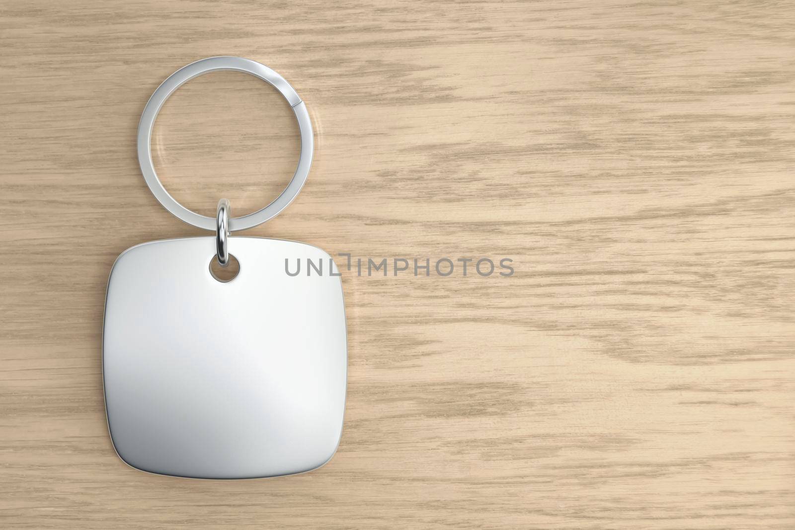 Blank silver keychain by magraphics