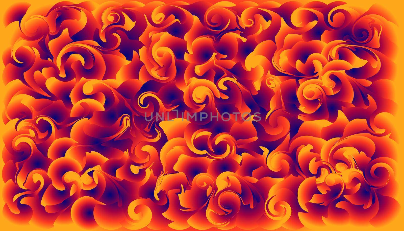 abstract twirl blend like carving flower element. colorful beautiful background design. vector illustration eps10