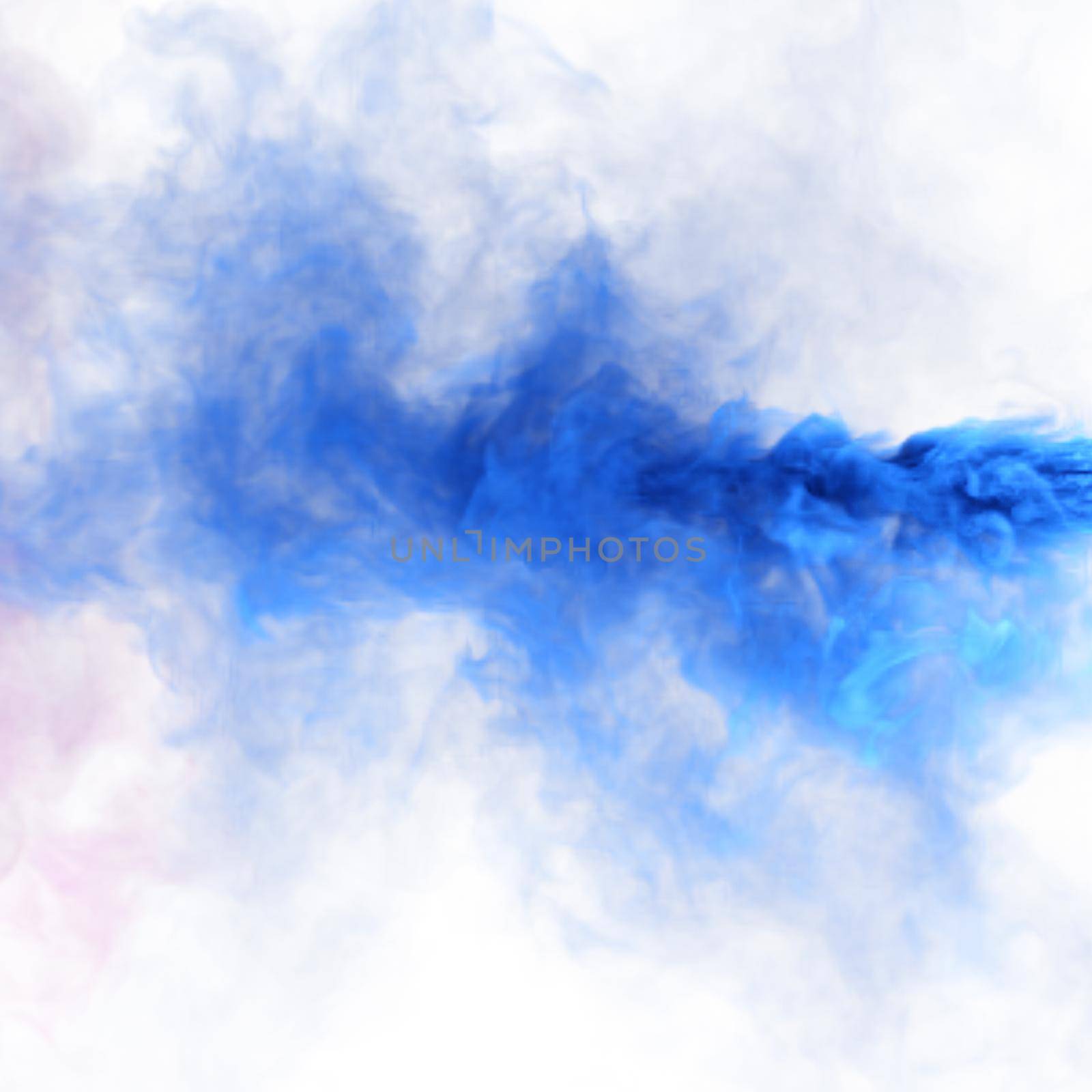 Blue magic fog and fantasy smoke texture. 3D render abstract background for fest and fan party decoration