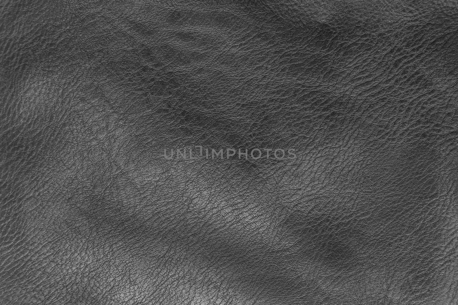 Black Abstract Pattern Leather Natural Background Dark Material Texture.