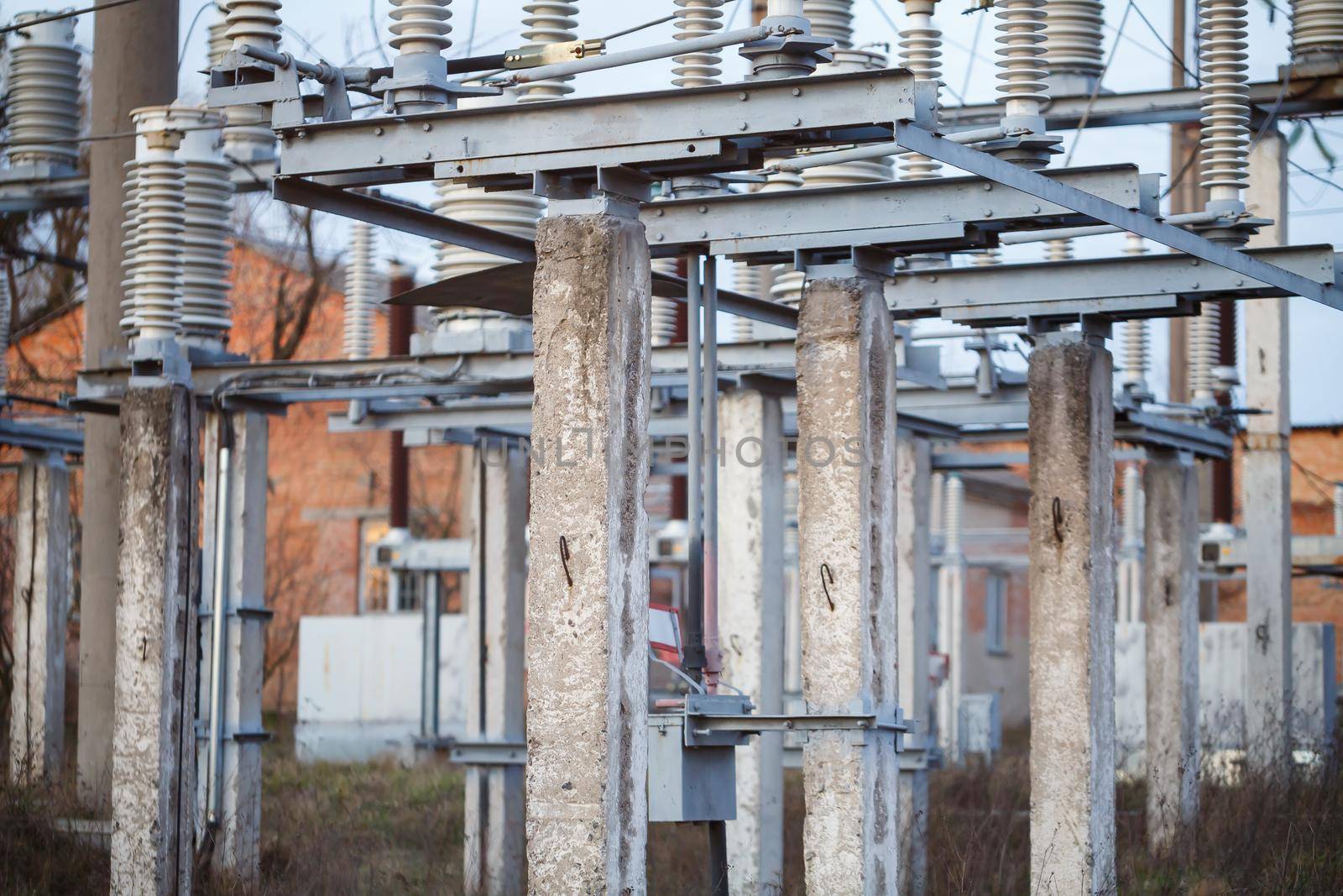 powerful power plant with old parts requiring replacement