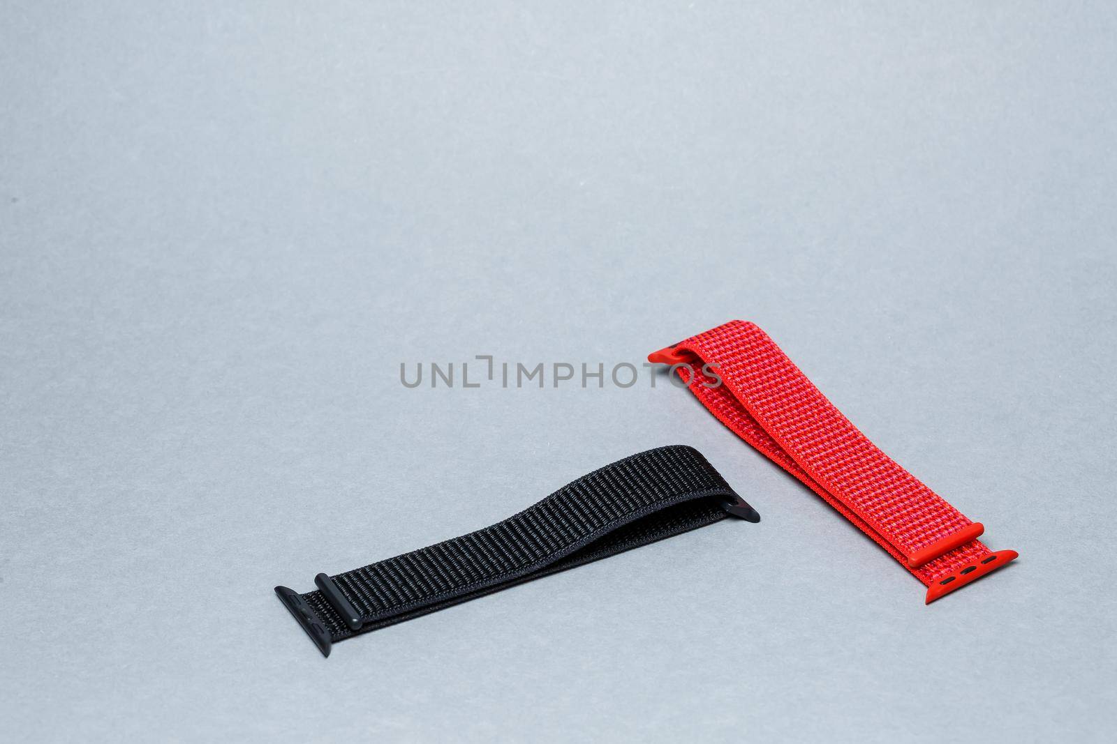 neylon strap for smart watch with velcro black color