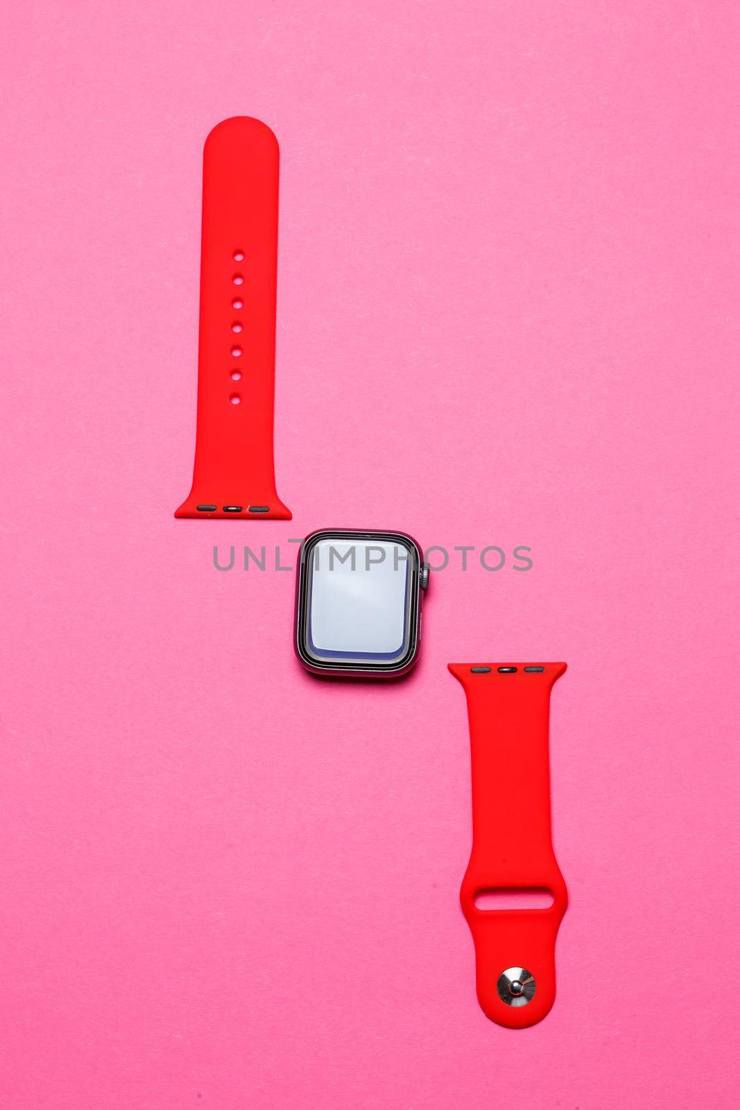 neylon strap for smart watch with velcro black color