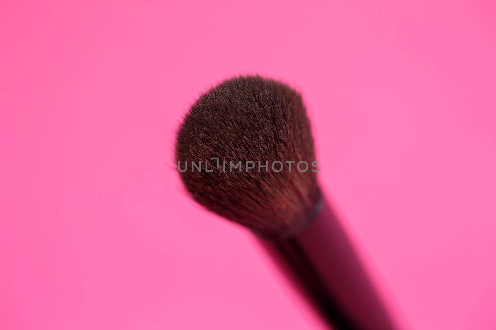 Makeup brush for eyes. Eyeliner. Sponge applicator for blending the pencil.