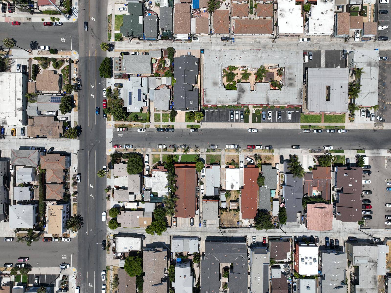 Aerial view of North Park neighborhood in San Diego, California. by Bonandbon