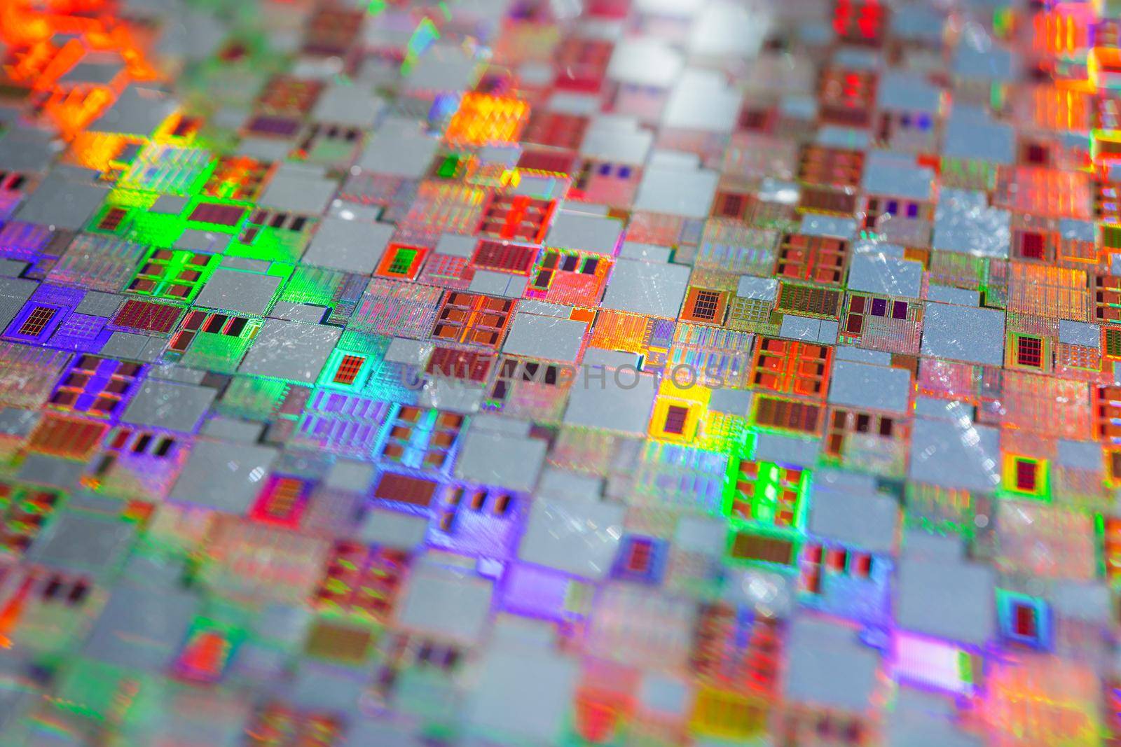 Silicon wafer for manufacturing semiconductor of integrated circuit.