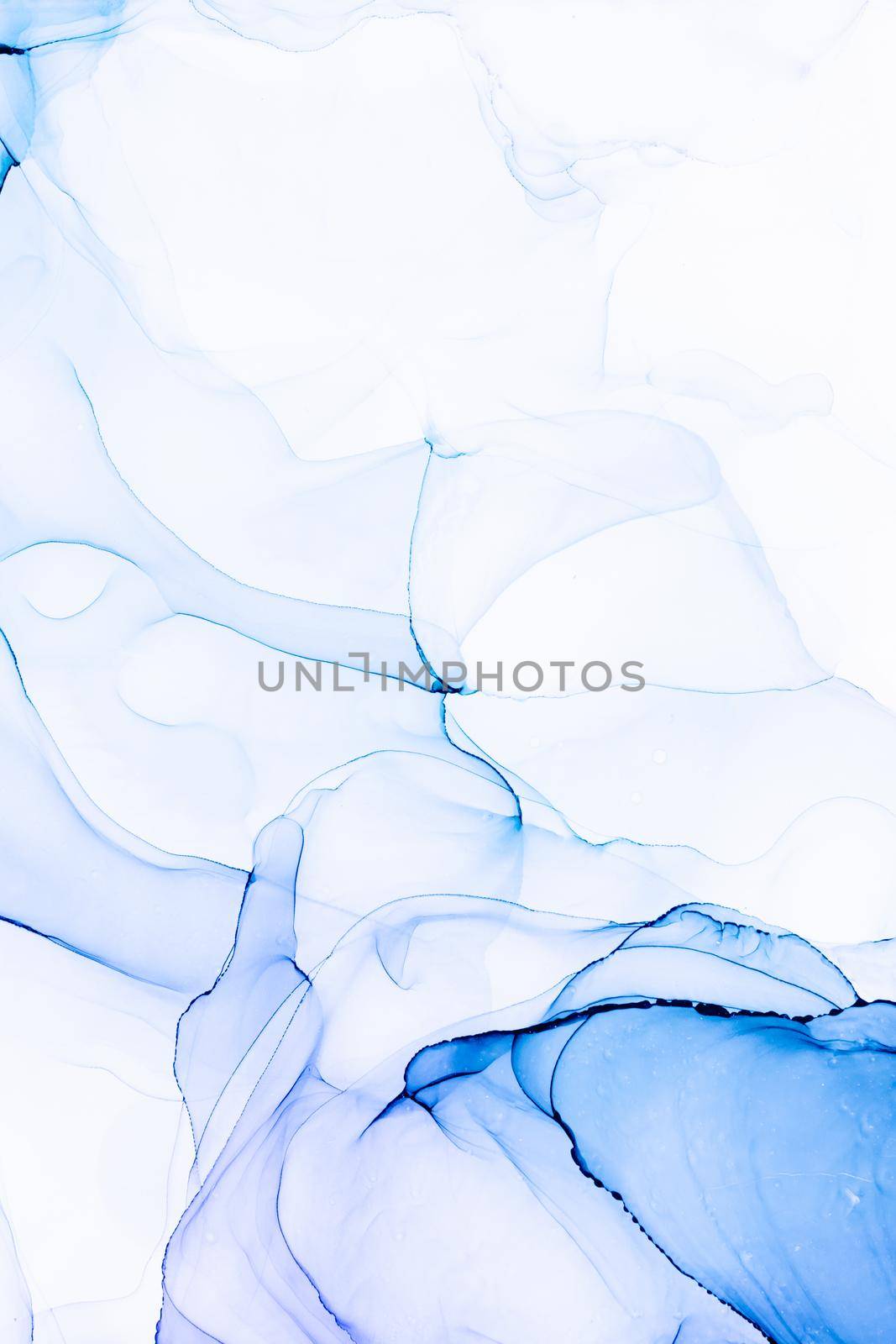 Marble ink abstract art from exquisite original painting for abstract background . Painting was painted on high quality paper texture to create smooth marble background pattern of ombre alcohol ink .