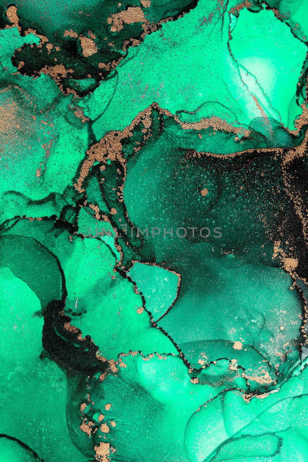 Marble ink abstract art from exquisite original painting for abstract background by biancoblue