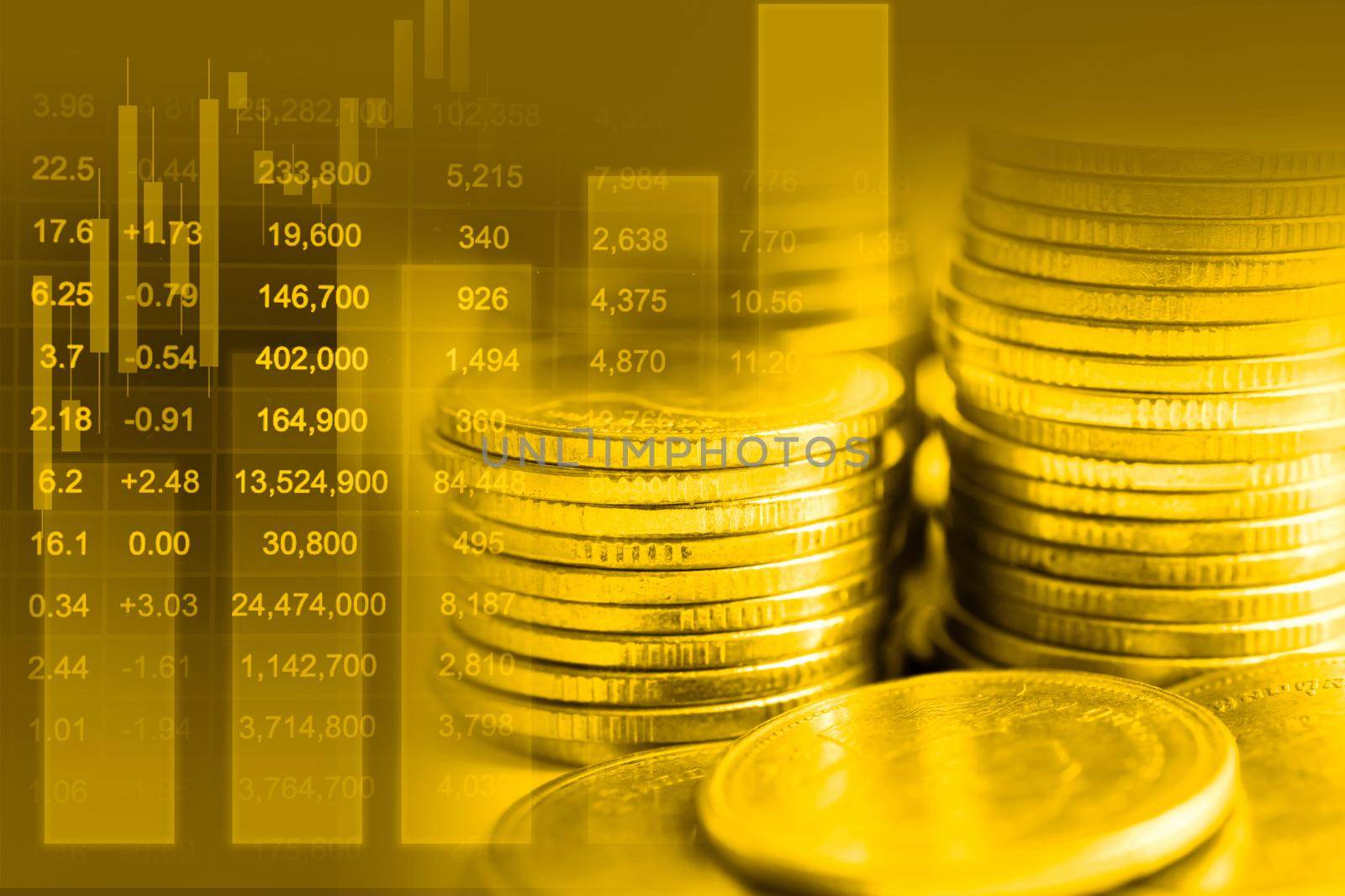Stock market finance business, economy trend graph digital technology.
