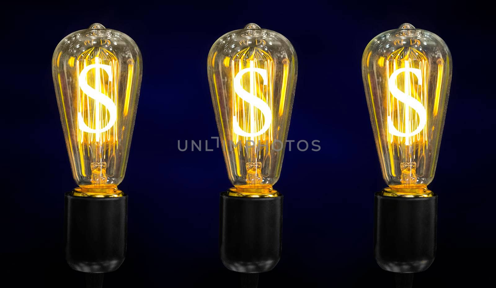 Money making idea. Light bulb with Dollar symbol.