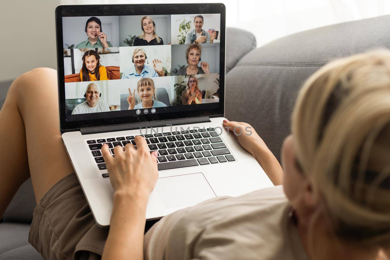 Online Video Conference Work Call Or Webinar.