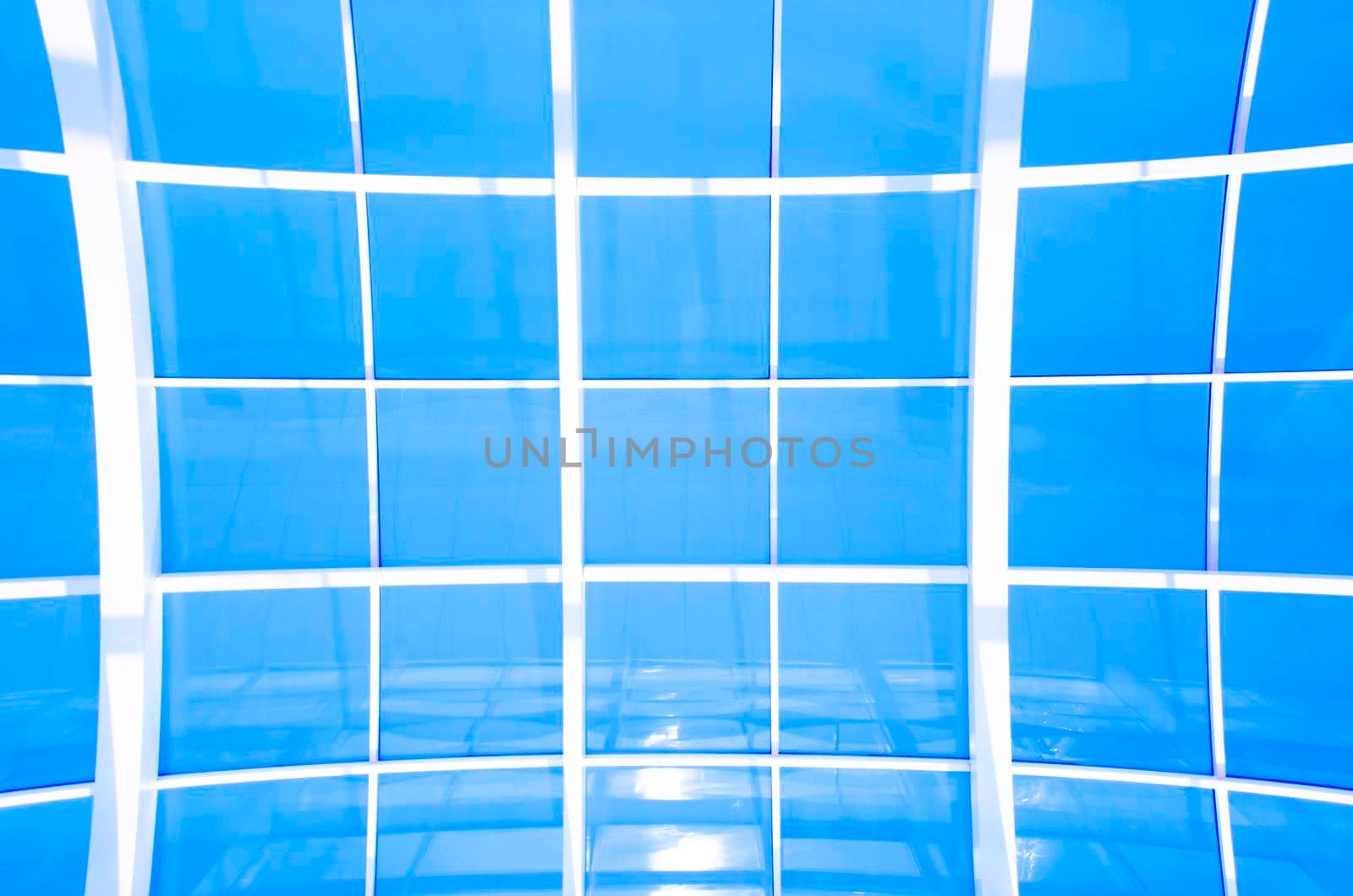 Geometric blue abstract background with triangles and lines.