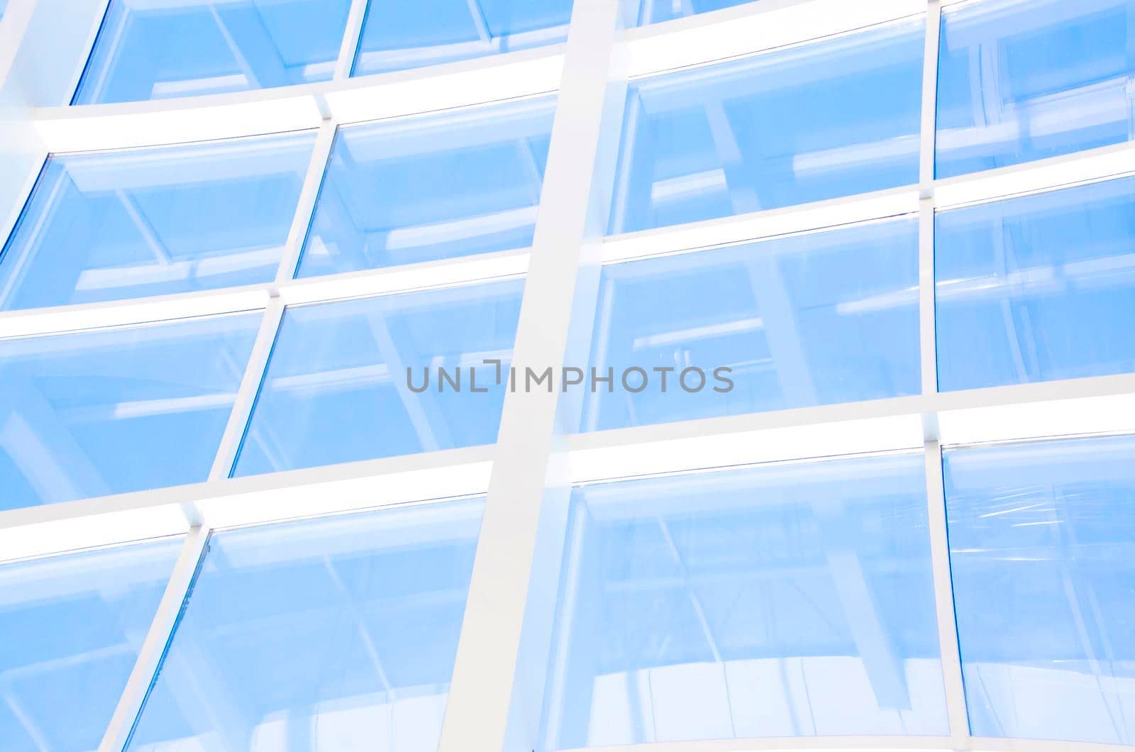 Geometric blue abstract background with triangles and lines.