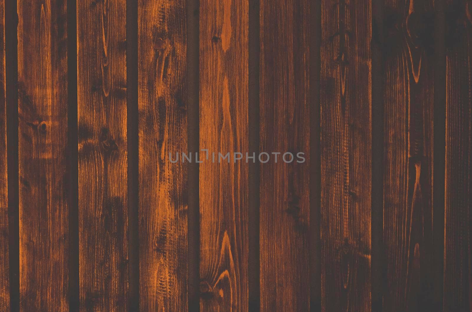 Close up of wall made of wooden planks.