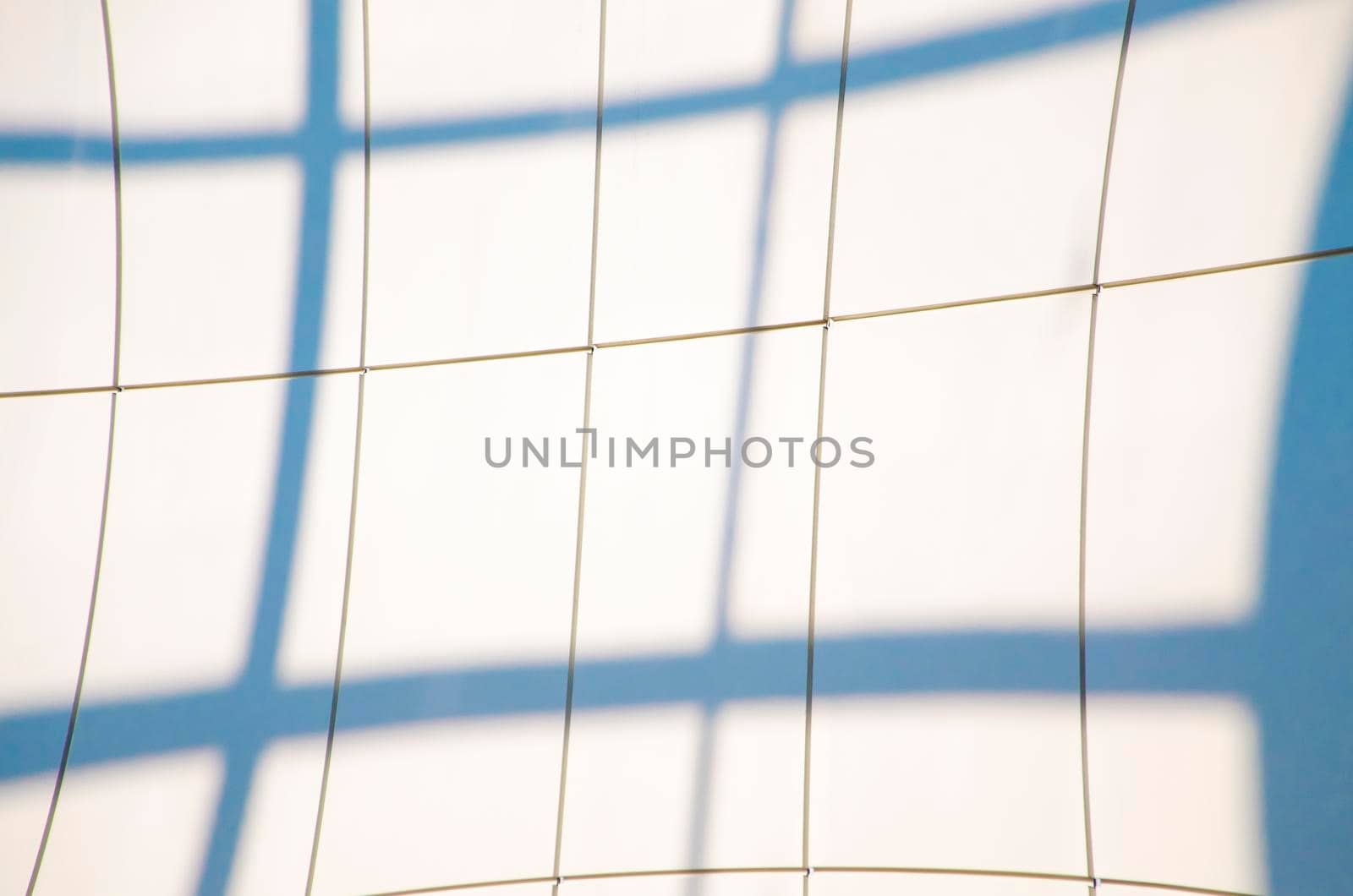 Geometric blue abstract background with triangles and lines.