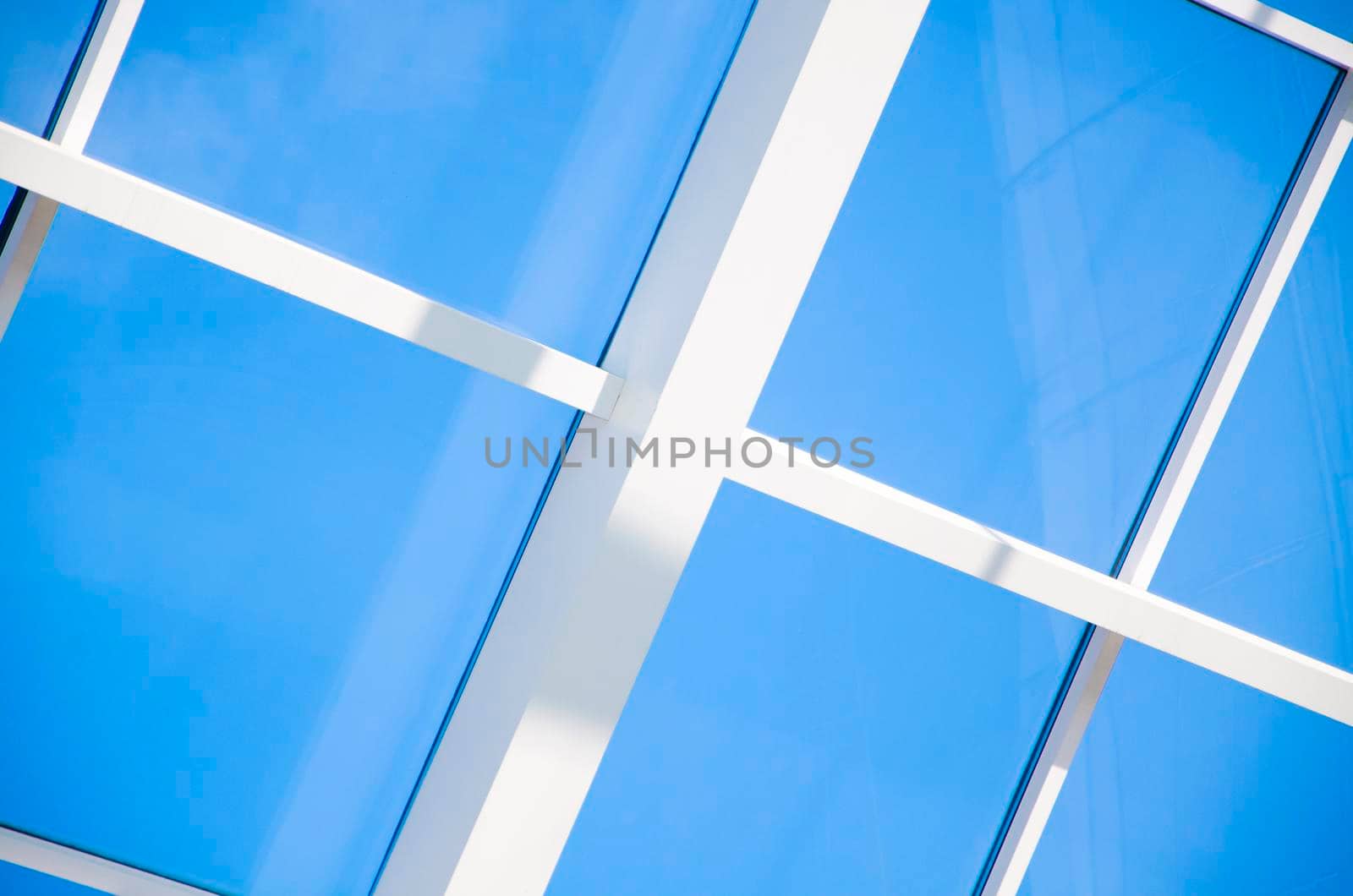 Geometric blue abstract background with triangles and lines.