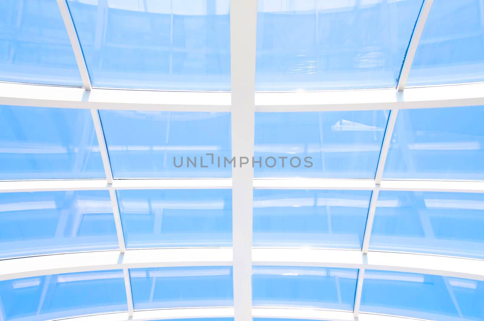 Geometric blue abstract background with triangles and lines.