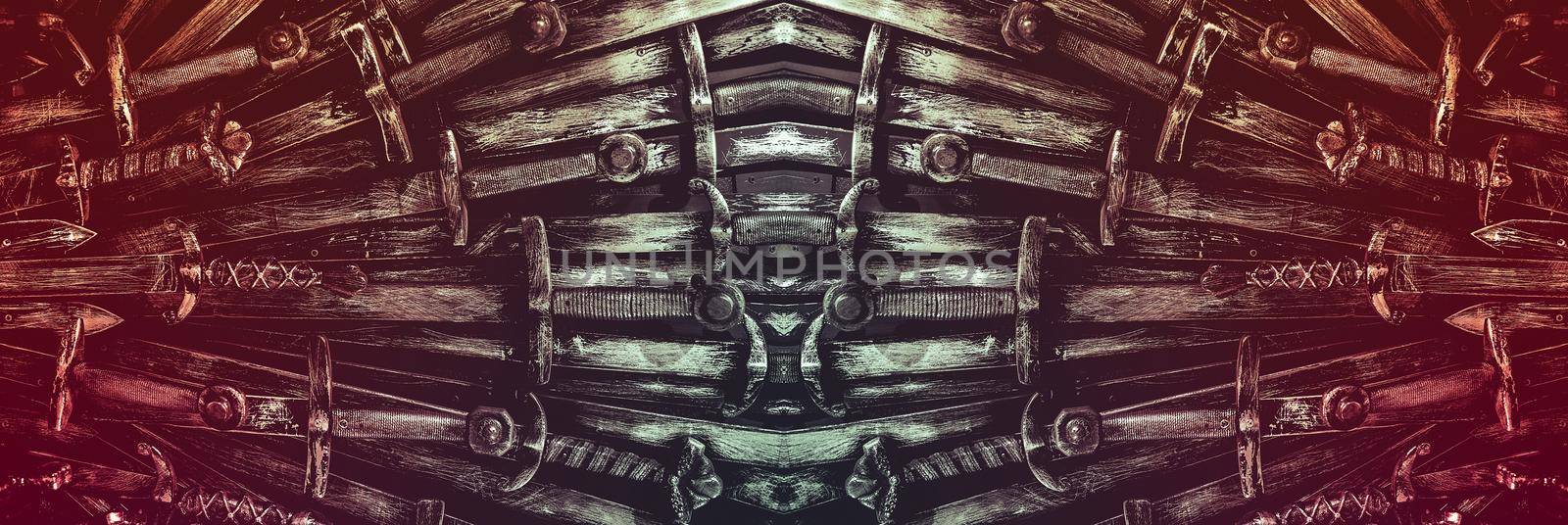 The concept Knights. Close up
