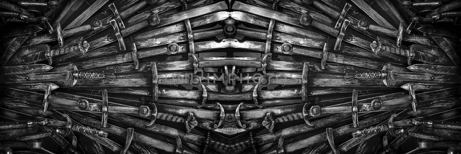The concept Knights. Close up