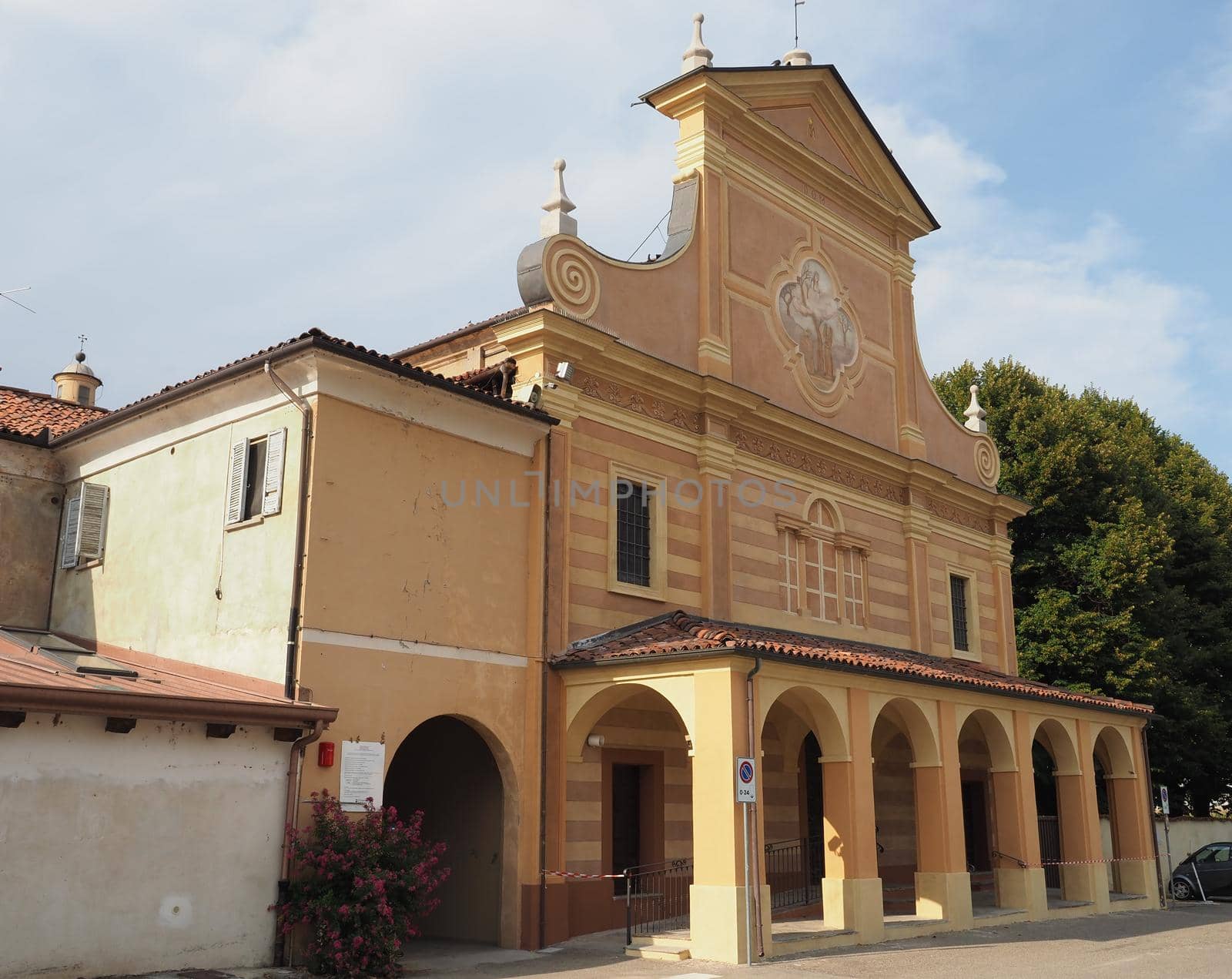 Santuario di Madonna del Trompone sanctuary church in Moncrivello, Italy