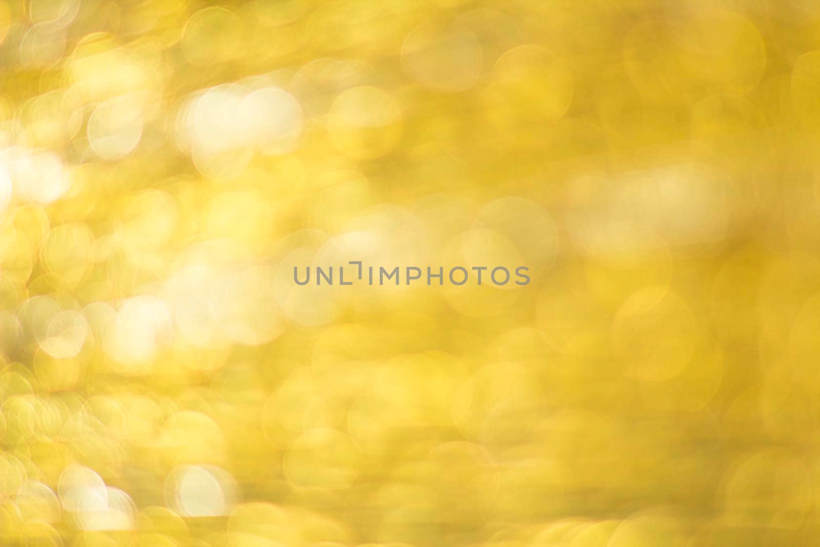 Gold bokeh. Abstract background. Defocused lights.