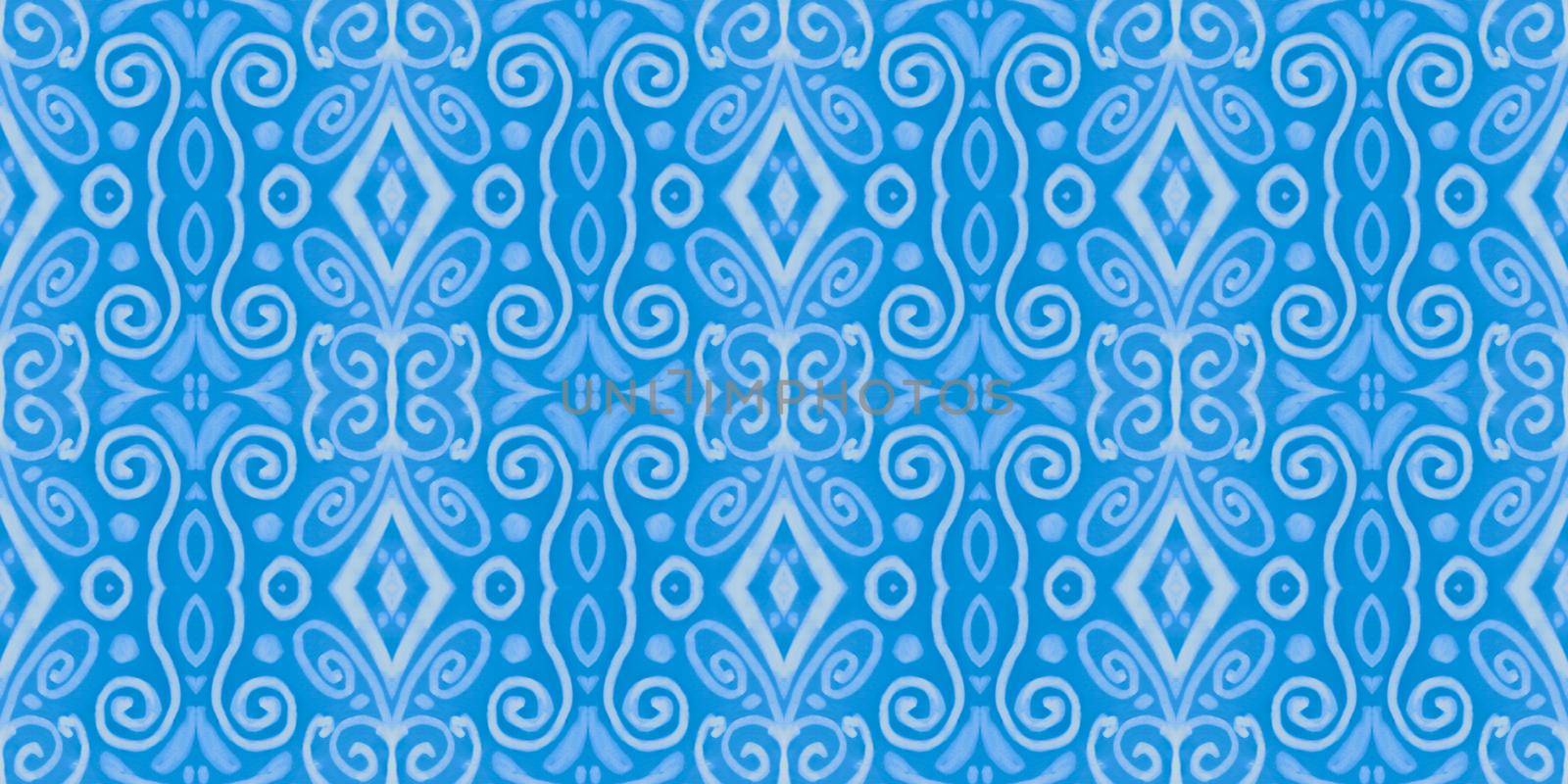 Italian ceramics. Watercolor italian pattern. Moroccan modern patchwork. Vintage azulejo ornament. Seamless majolica design. Retro spanish texture. Italy tile watercolor.