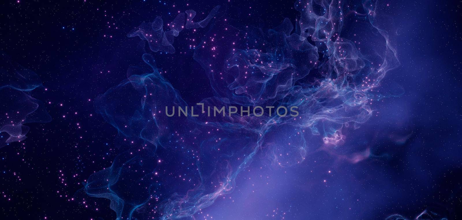 Outerspace Universe Concept colorful Purple Background