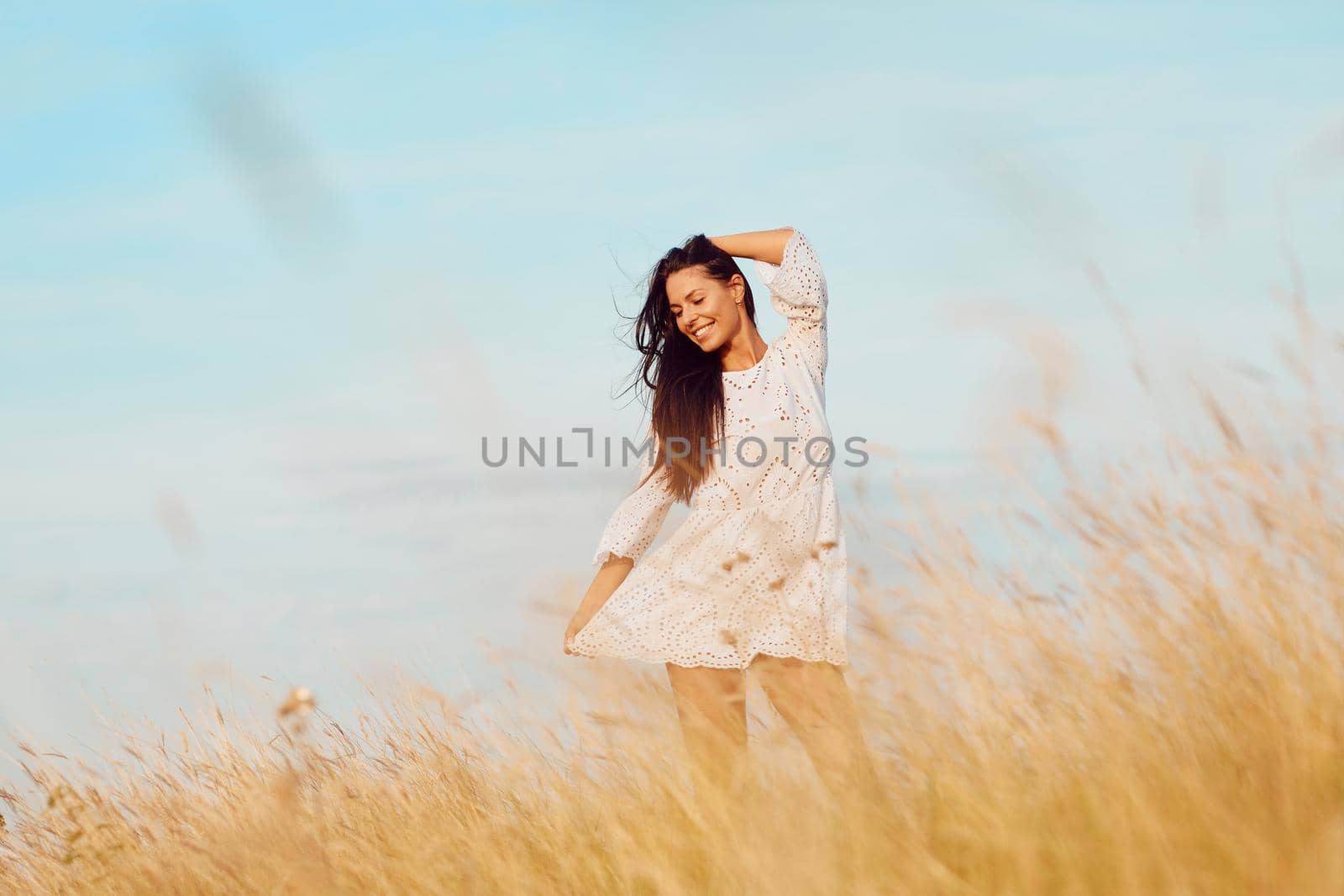 outdoor woman portrait young adult female beautiful girl lifestyle beauty happy attractive summer pretty by Picsfive