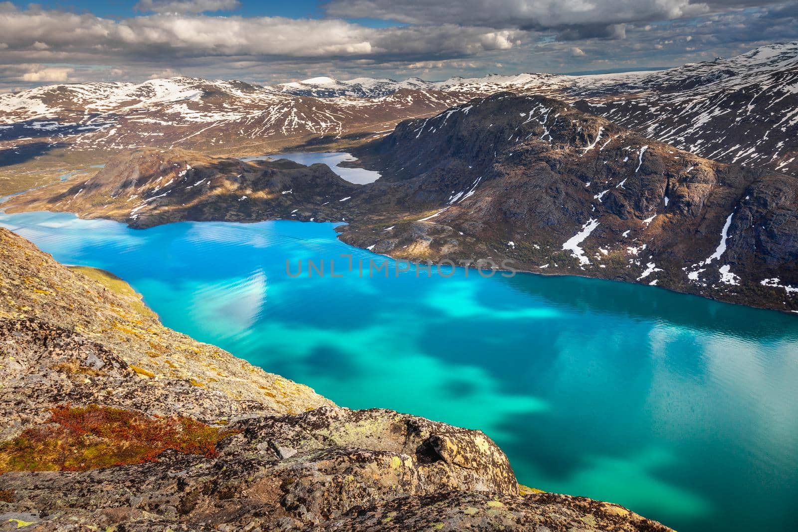 Besseggen ridge above Lake Gjende in Jotunheimen, Norway, Northern Europe